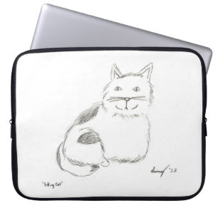 Housse Pour Ordinateur Portable Manche pour ordinateur portable Kitty Sketch