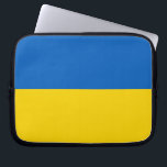 Housse Pour Ordinateur Portable Manche pour ordinateur portable Pavillon Ukraine<br><div class="desc">Elégant tamis d'ordinateur portable avec le drapeau de l'Ukraine. Ce produit est personnalisable.</div>