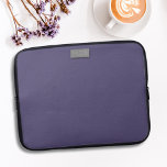 Housse Pour Ordinateur Portable Manches d'ordinateur portable monogramme en cuir v<br><div class="desc">Un lustre sombres violet/ultra violet en faux cuir look sac d'ordinateur portable avec de l'espace pour vos initiales. Tous faux et fabuleux - aucune créature violette n'a été blessée dans la fabrication.</div>
