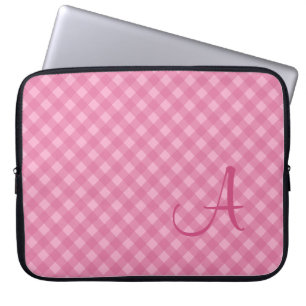 Housse Pour Ordinateur Portable Manches d'ordinateur portable Monogramme En vichy 