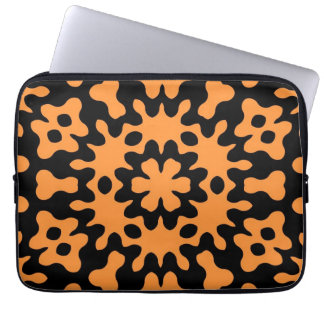 Housse Pour Ordinateur Portable Manches pour ordinateur portable Retro Orange Flor