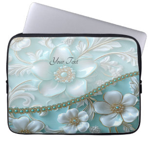 Housse Pour Ordinateur Portable Manches turquoises à ressort pour ordinateur porta