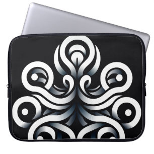 Housse Pour Ordinateur Portable Mandala abstrait géométrique sacré Zen minimal