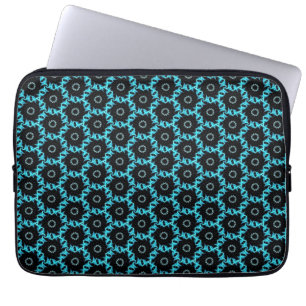 Housse Pour Ordinateur Portable Mandala bleu électrique