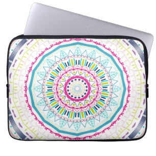 Housse Pour Ordinateur Portable mandala coloré