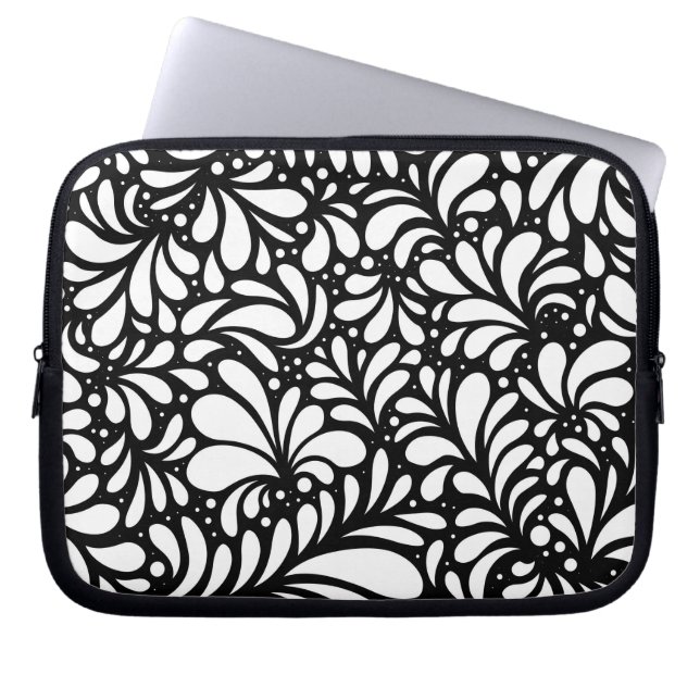 Housse Pour Ordinateur Portable Mandala de fleurs 3 (Devant)