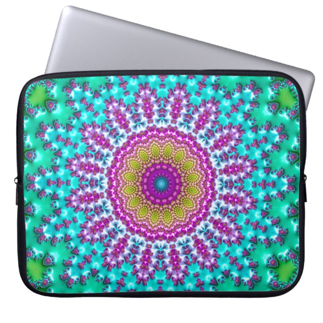 Housse Pour Ordinateur Portable Mandala fractal 3 (Devant)