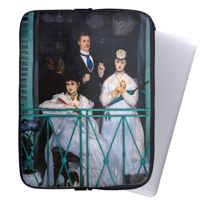 Housse Pour Ordinateur Portable Manet - Le Balcon / The Balcony (Créateur téléchargé)