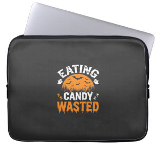 Housse Pour Ordinateur Portable Manger des bonbons gâché Halloween Design_1