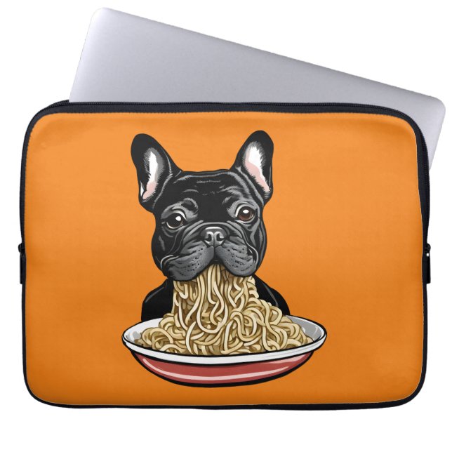 Housse Pour Ordinateur Portable mangeur de nouilles (Devant)