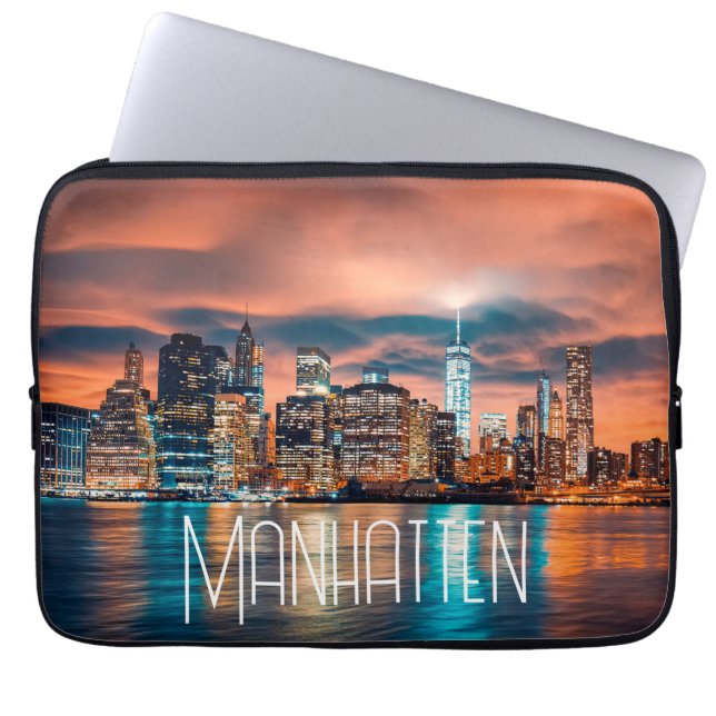 Housse Pour Ordinateur Portable Manhatten Cityscape (Devant)