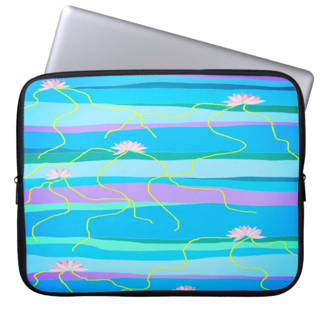 Housse Pour Ordinateur Portable Manteau de bureau Lotus rose (Devant)