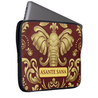 Housse Pour Ordinateur Portable Mara Trumpeting Glory: Gilded Mandala & Asantesana