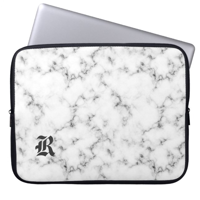 Housse Pour Ordinateur Portable Marble monogram (Devant)