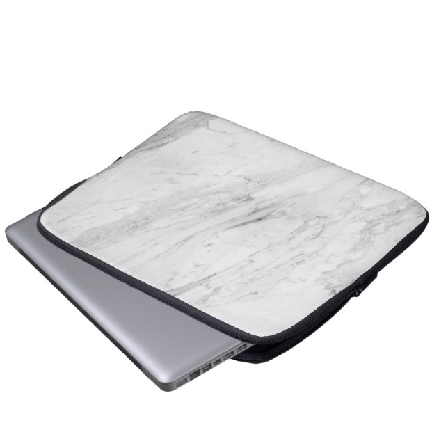 Housse Pour Ordinateur Portable Marbre blanc (Devant bas)