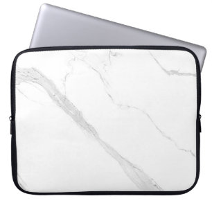 Housse Pour Ordinateur Portable Marbre blanc Neoprène Portable Sleeve 15 pouces