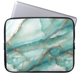 Housse Pour Ordinateur Portable Marbre Multicolore : Onyx effet verre.