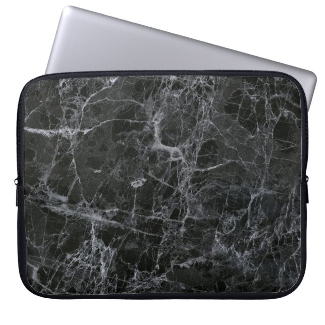 Housse Pour Ordinateur Portable Marbre noir (Devant)