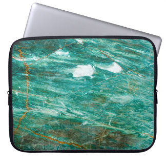 Housse Pour Ordinateur Portable Marbre vert ou émeraude arrière - plan
