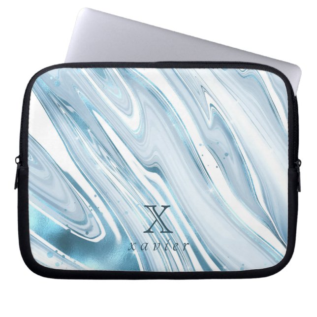 Housse Pour Ordinateur Portable Marbre vert Tosca personnalisable (Devant)