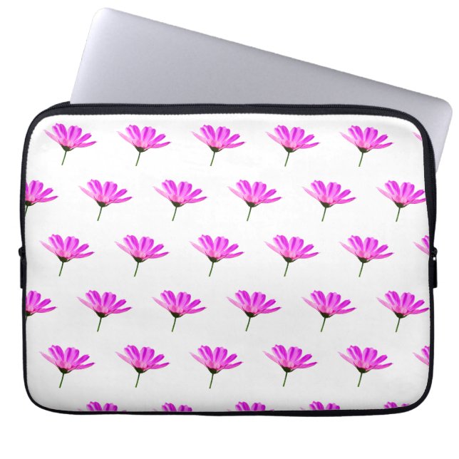 Housse Pour Ordinateur Portable Marguerite rose  (Devant)
