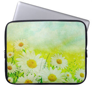 Housse Pour Ordinateur Portable Marguerites