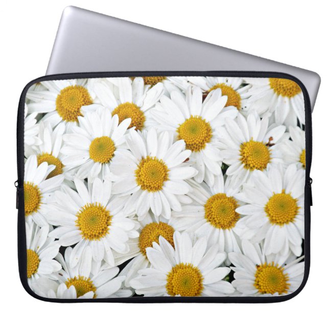 Housse Pour Ordinateur Portable Marguerites (Devant)