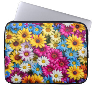 Housse Pour Ordinateur Portable Marguerites colorées #55 -