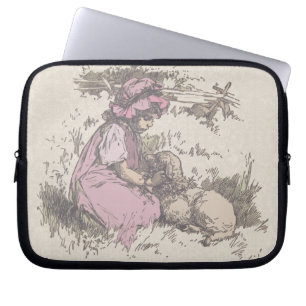Housse Pour Ordinateur Portable Marie avait un agneau Comptine