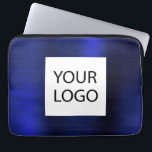 Housse Pour Ordinateur Portable Marine Blue Metallic - Logo sur mesure promotionne<br><div class="desc">Moderne Marine Bleu Faux Métallic Inoxydable Élégant Votre logo personnalisé Coque publicitaire promotionnel pour ordinateur portable ou manches promotionnelles (promo). Ce coque informatique professionnel de classe peut être customisé pour inclure votre entreprise ou logo d'entreprise.</div>
