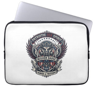 Housse Pour Ordinateur Portable Masque de gardien patriotique inspiré de la libert