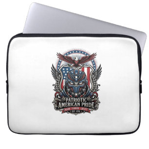 Housse Pour Ordinateur Portable Masque de gardien patriotique inspiré de la libert