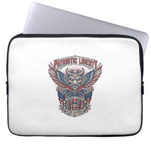 Housse Pour Ordinateur Portable Masque de gardien patriotique inspiré de la libert