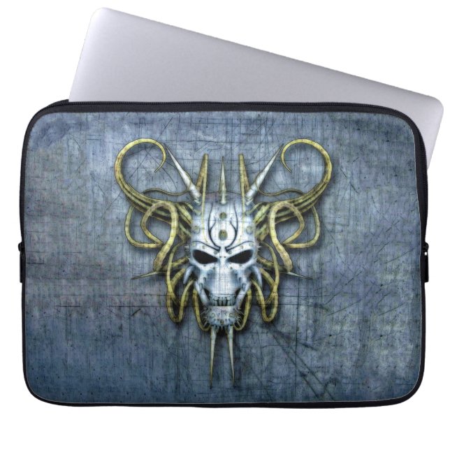 Housse Pour Ordinateur Portable Masque de guerre Alien (Devant)