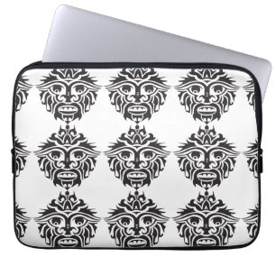 Housse Pour Ordinateur Portable Masque Tribal - Manche d'ordinateur portable en né