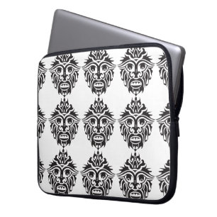 Housse Pour Ordinateur Portable Masque Tribal - Manche d'ordinateur portable en né