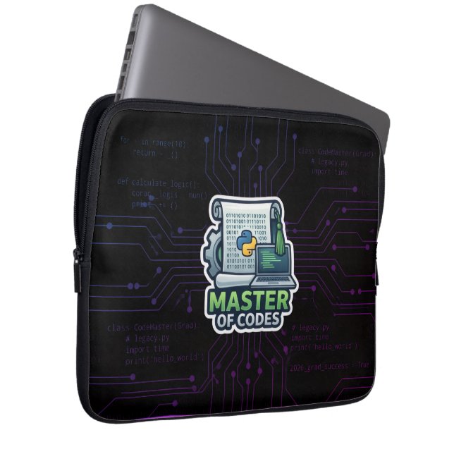 Housse pour ordinateur portable Master of Codes De (Devant droit)
