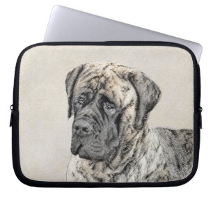 Housse Pour Ordinateur Portable Mastiff anglais (Brindle) Peinture - Chien Art
