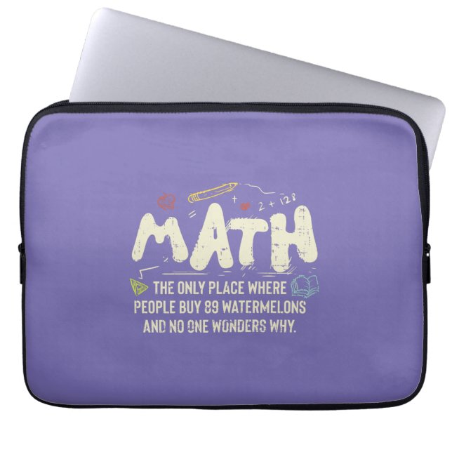 Housse Pour Ordinateur Portable Mathématiques Mathématiques Mathématiques Math Ens (Devant)