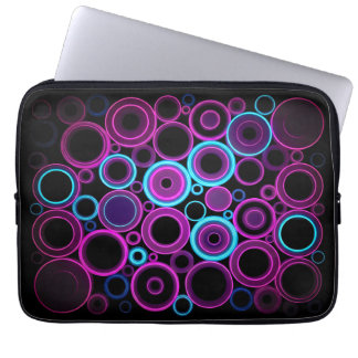 Housse Pour Ordinateur Portable Matrice Cyber Tech Neon Synthwave