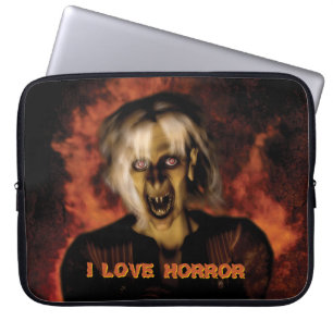 Housse Pour Ordinateur Portable Mauvaise sorcière avec citrouille. Halloween
