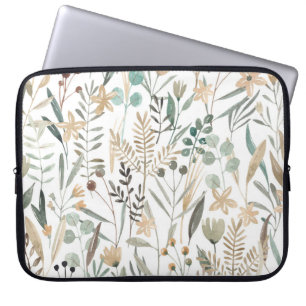Housse Pour Ordinateur Portable Meadow Fleurs sauvages : Aquarelle Charme.