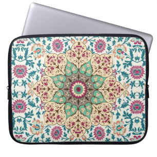 Housse Pour Ordinateur Portable Médaillon Vintage de motif multicolore en turc,