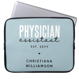 Housse Pour Ordinateur Portable Médecin personnalisé Assistant PA Graduation
