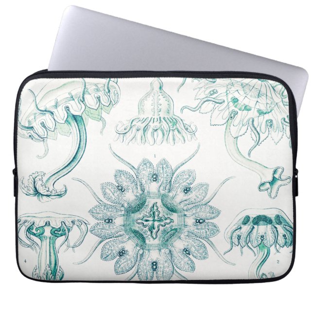 Housse Pour Ordinateur Portable Méduses, Discomedusae par Ernst Haeckel (Devant)