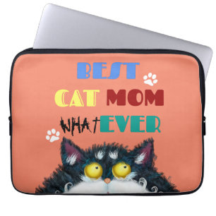 Housse Pour Ordinateur Portable Meilleur Cat Maman jamais Amoureux de les chats