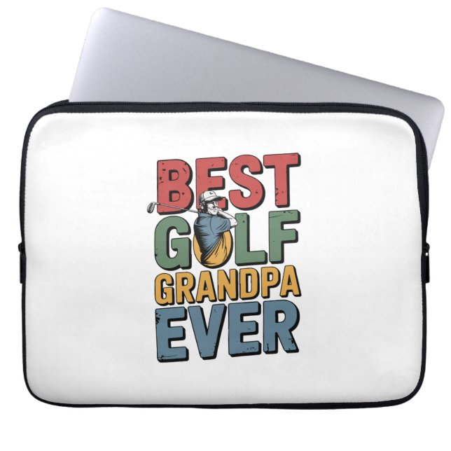 Housse Pour Ordinateur Portable Meilleur Grand-Père De Golf (Devant)