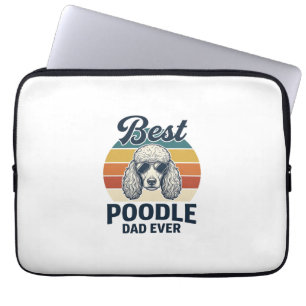 Housse Pour Ordinateur Portable Meilleur Papa Caniche Jamais T-shirt pour Chien Gr