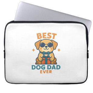 Housse Pour Ordinateur Portable Meilleur papa chien ever � T-shirt drôle pour la f