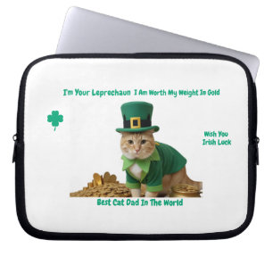 Housse Pour Ordinateur Portable Meilleur papa de chat irlandais du monde